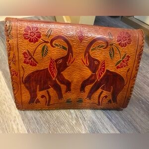 Vintage elephant clutch
